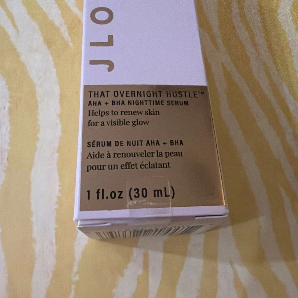 JLO Beauty THAT OVERNIGHT HUSTLE AHA + BHA Resurfacer‎ 1 fl oz - New in Box!
